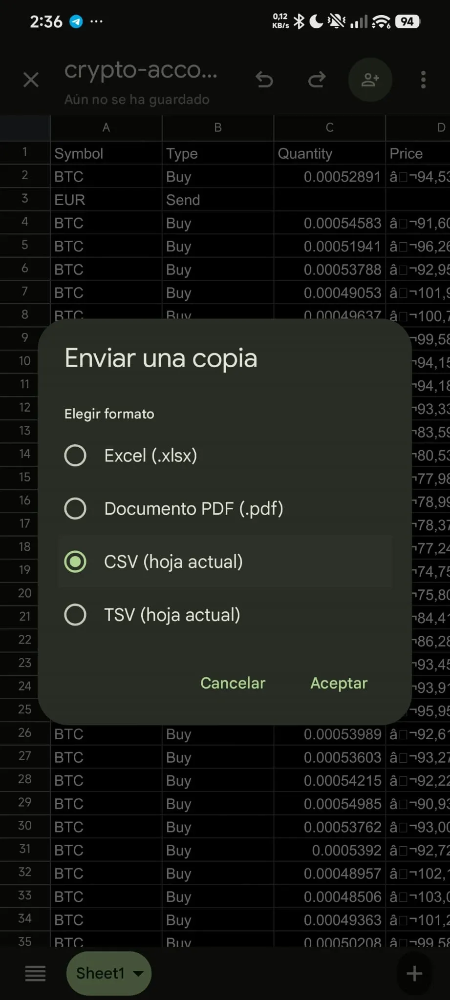 Schritt 14: Als CSV speichern