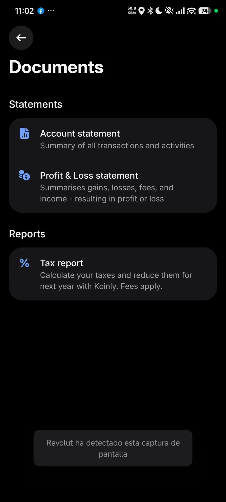 Schritt 9: Account Statement